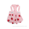 Pet Shirt Strawberry Dress Outfits Clothes Apparel